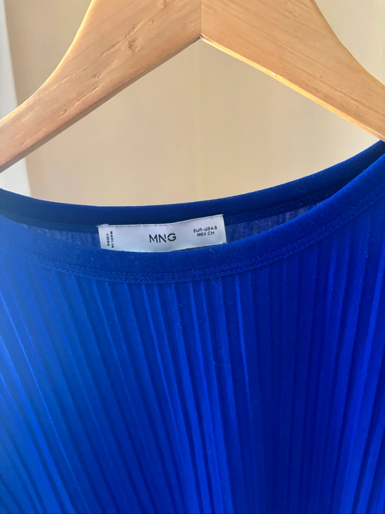 Camiseta pliegues azul marino – photo 3